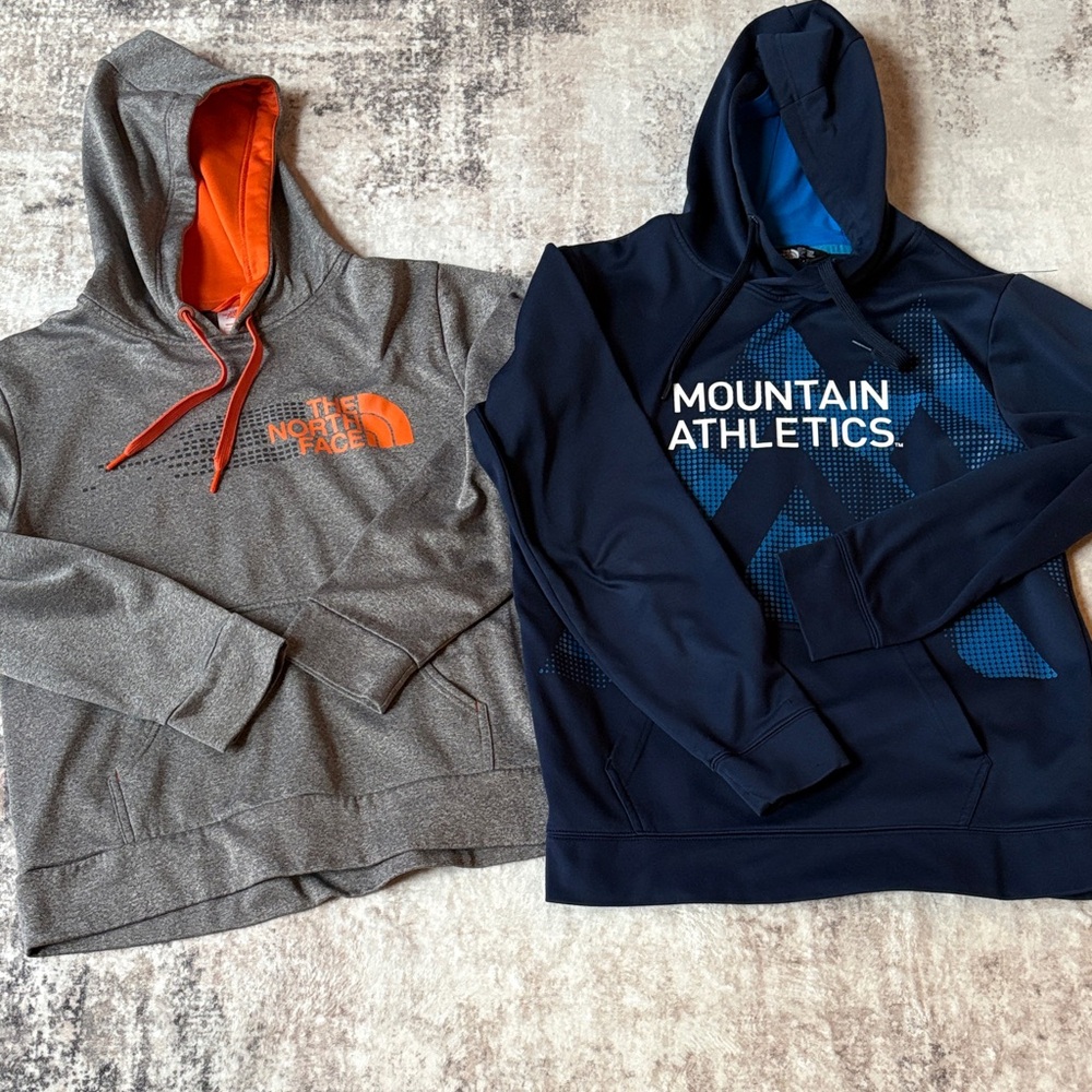The North Face Gray and Navy Men's Hoodies